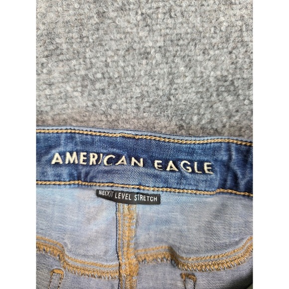 American Eagle Jeans Woments 16 Short Ne(x)t Level Stretch Skinny Blue - Picture 5 of 11